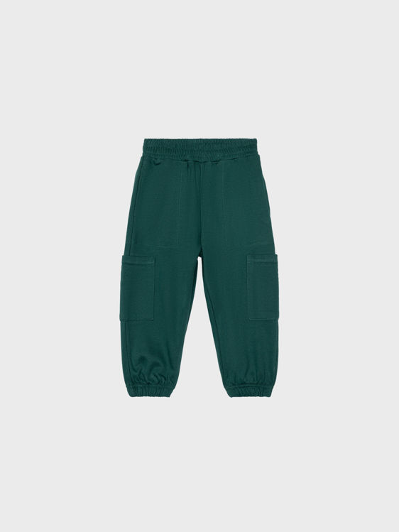Picture of YF7865- BOYS GREEN THICK FLEECY JOGGING PANTS (6-3/4 YEARS)